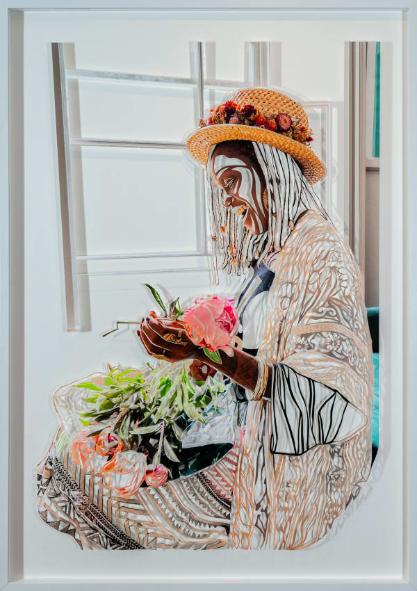 SHARON WALTERS, Lawrence and flowers, 2024
