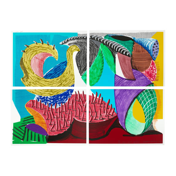 David Hockney, Four Part Splinge, 1993