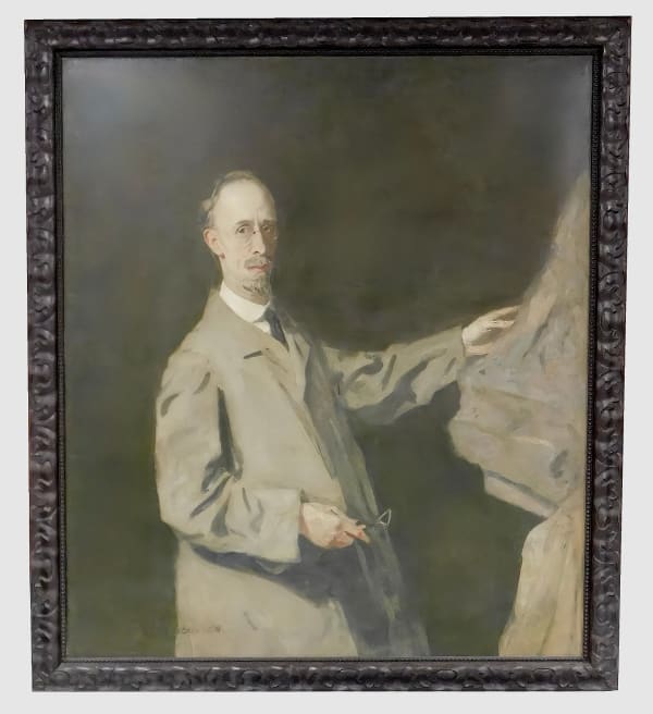 Sidney Edward Dickinson, Sculptor at work, 1930