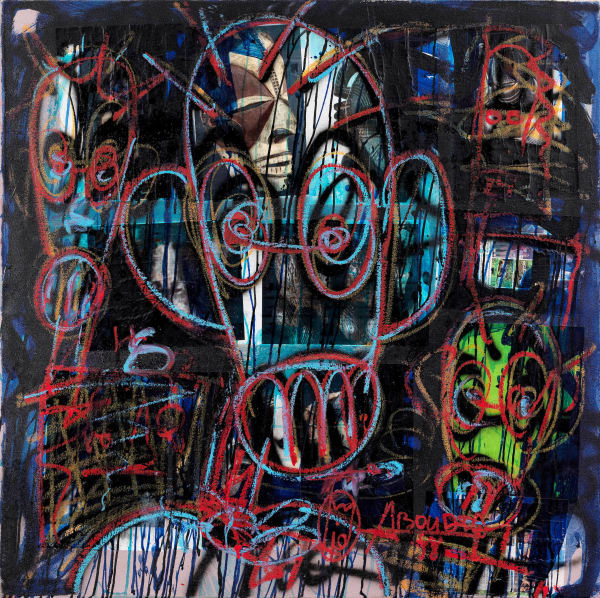 Aboudia, Untitled, 2018