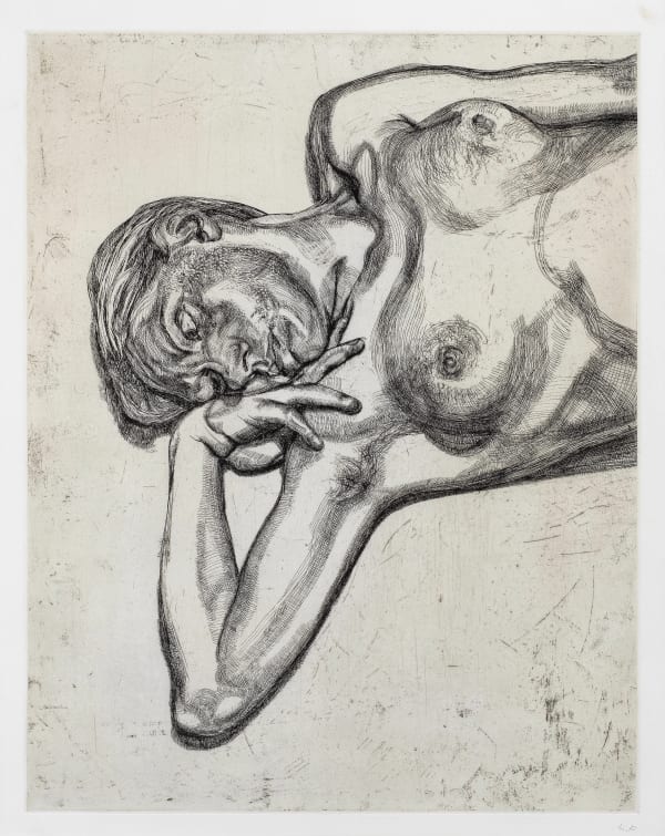 Lucian Freud, Head and Shoulders of a Girl (Hartley 41; Figura 32), 1990