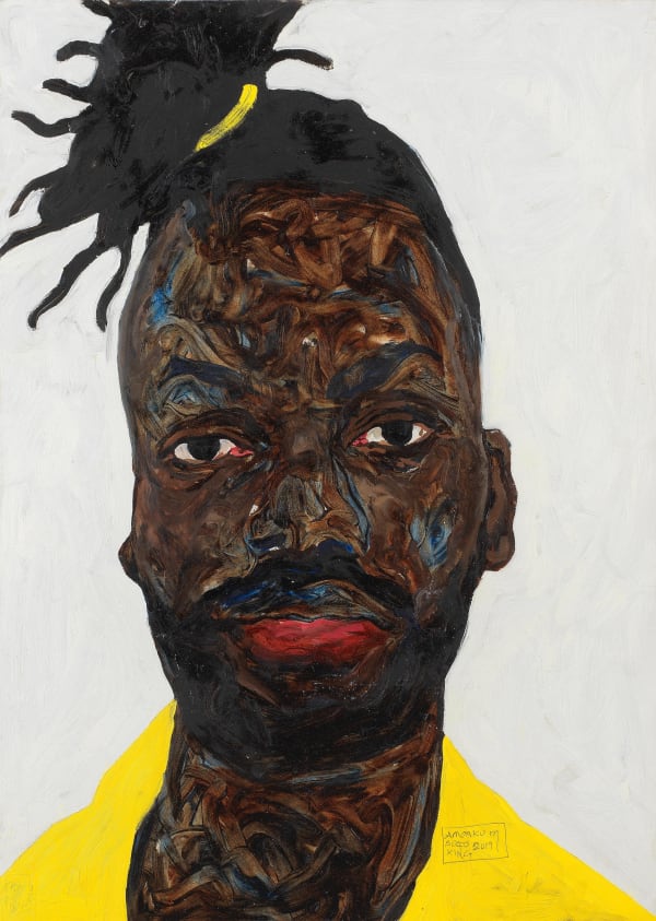 Amoako Boafo, Self-Portrait, 2019