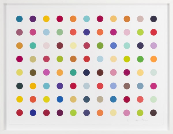 Damien Hirst, M-Fluorobenzylamine, 2018