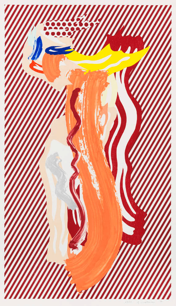 Roy Lichtenstein, Nude, from Brushstroke Figures Series, 1989