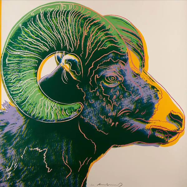 Andy Warhol, Bighorn Ram, 1983