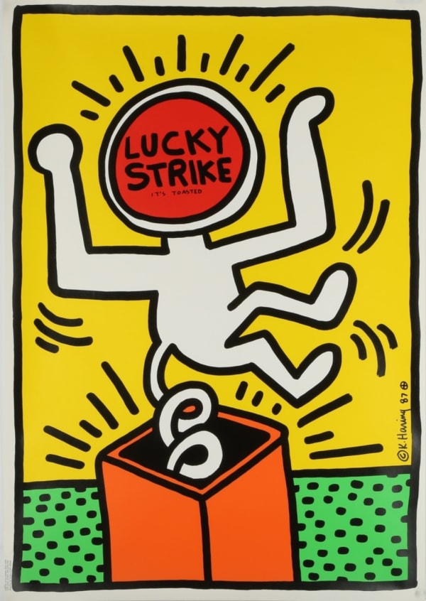 Keith Haring, Lucky Strike (Yellow), 1987