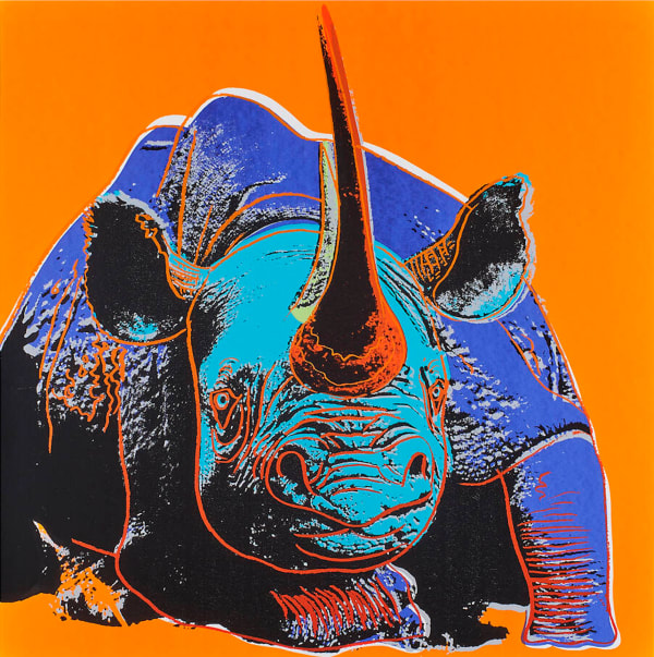 Andy Warhol, Black Rhinoceros , 1983