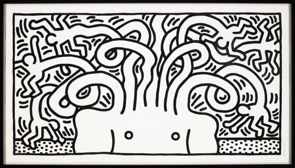 Keith Haring, Medusa Head, 1986