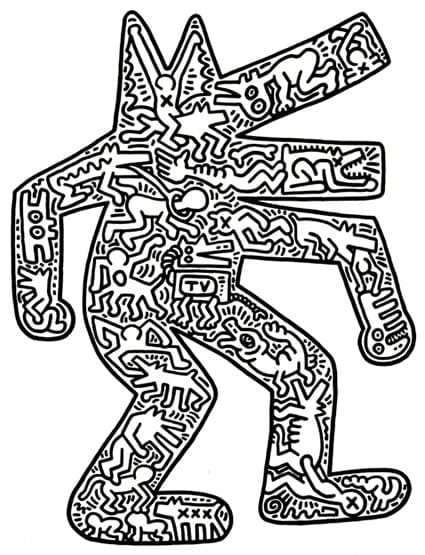 Keith Haring, Standing Dog, 1985