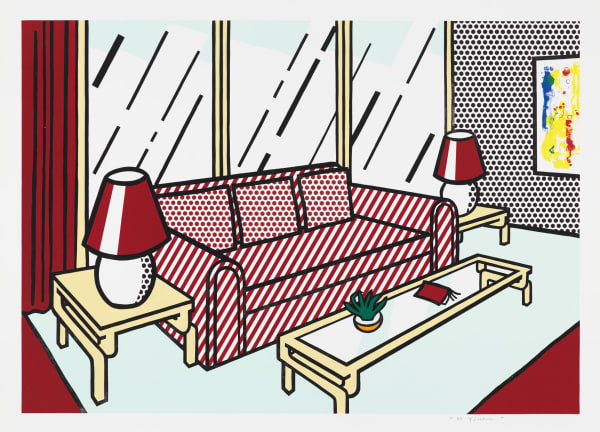 Roy Lichtenstein, Red Lamps, 1990