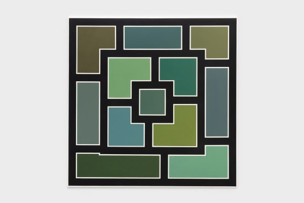 Mary Webb, Greens, black and white, 1974