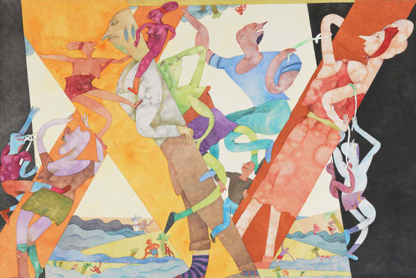 Gladys Nilsson, By the Pier, 1987