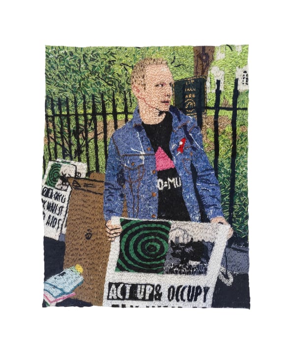 LJ Roberts, Theodore (ted) Kerr at the ACT UP 25th Anniversary Protest on Wall Street, 2012