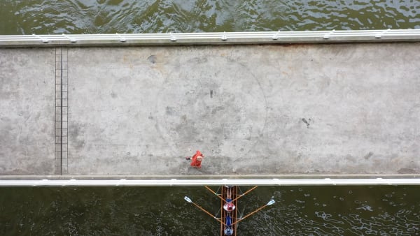 A Bridge over a Coxed Quad Shell
