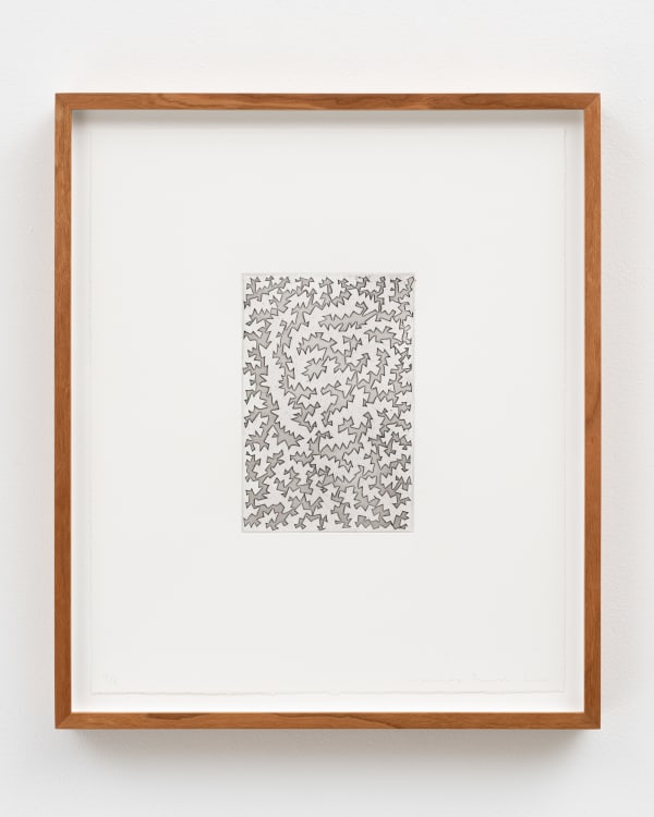 James Siena, Etching after Untitled Yellow-Black, 2000