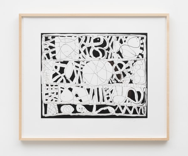 Stanley Whitney, Black and White Series I, 2012