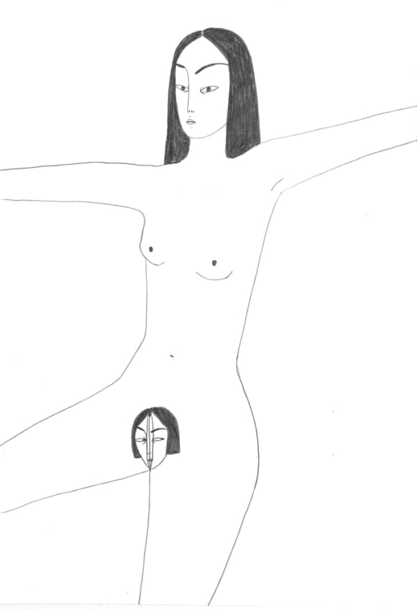 Irana Douer drawing of nude woman