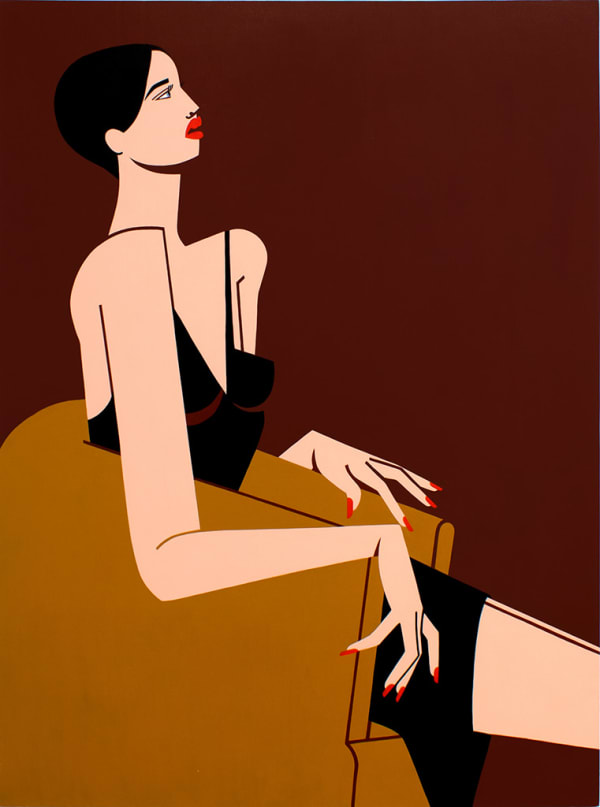 Jillian Evelyn painting of woman in chair