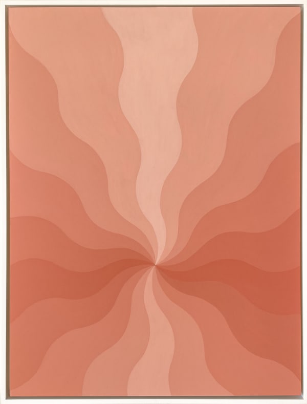 Sofia Shu'a painting of rays in a light orange color