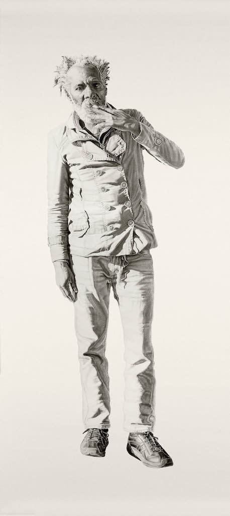 Joel Daniel Phillips full scale drawing of man