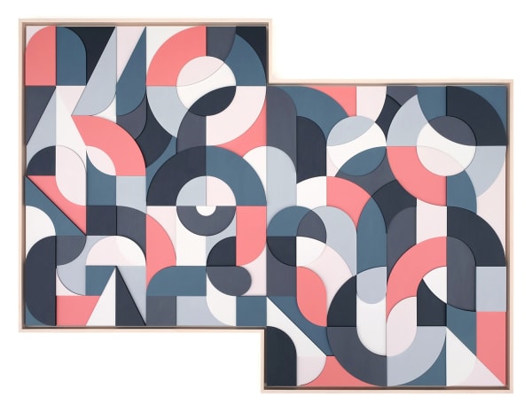 Scott Albrecht wood relief painting