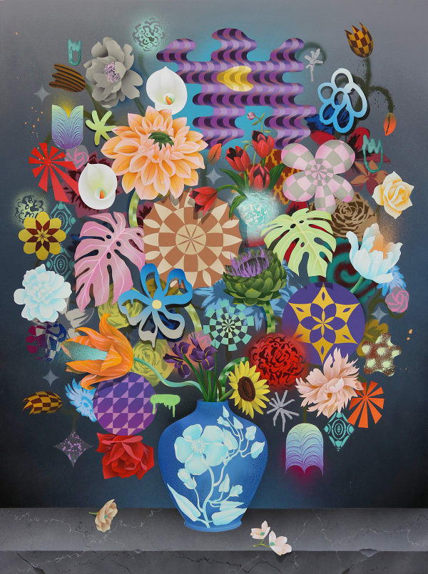 Casey Gray, Still Life with Flowers 43, 2022