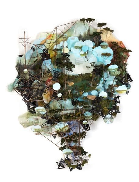 Gregory Euclide, When Black Ate The Grid And Closed A Heavy Eye On November Orange Light, 2017