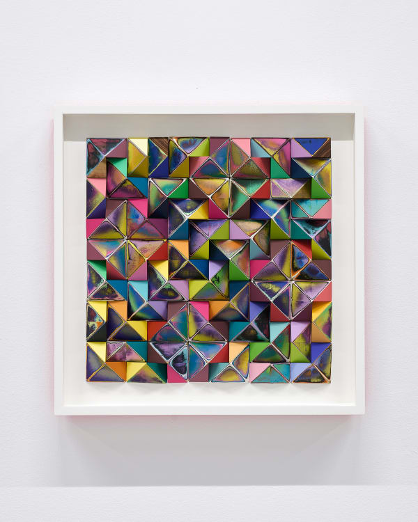 Sean Newport abstract colorful wall sculpture