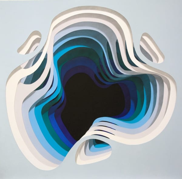 1010 blue abstract painting