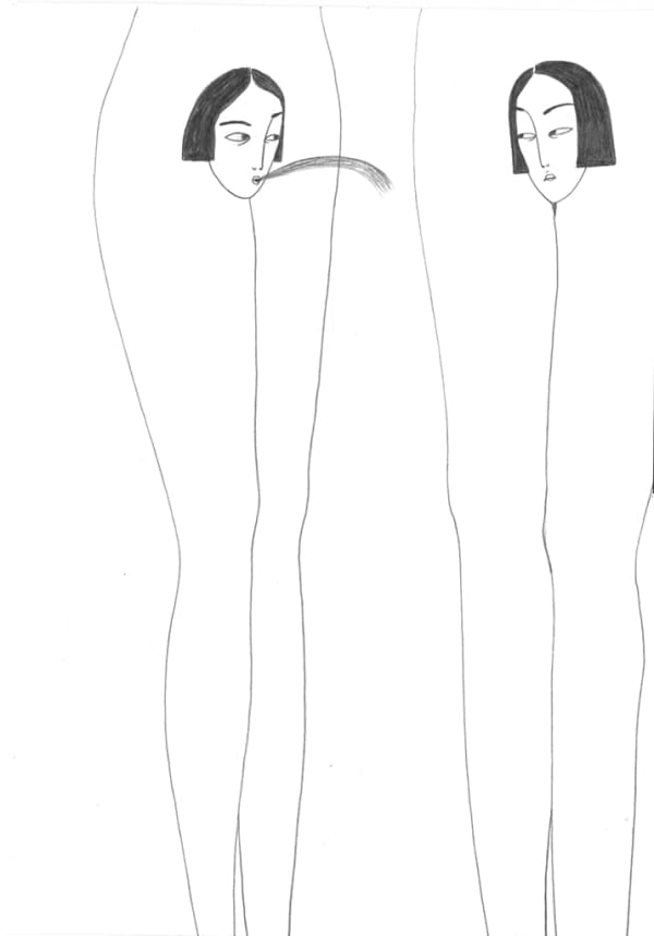 Irana Douer drawing of nude women