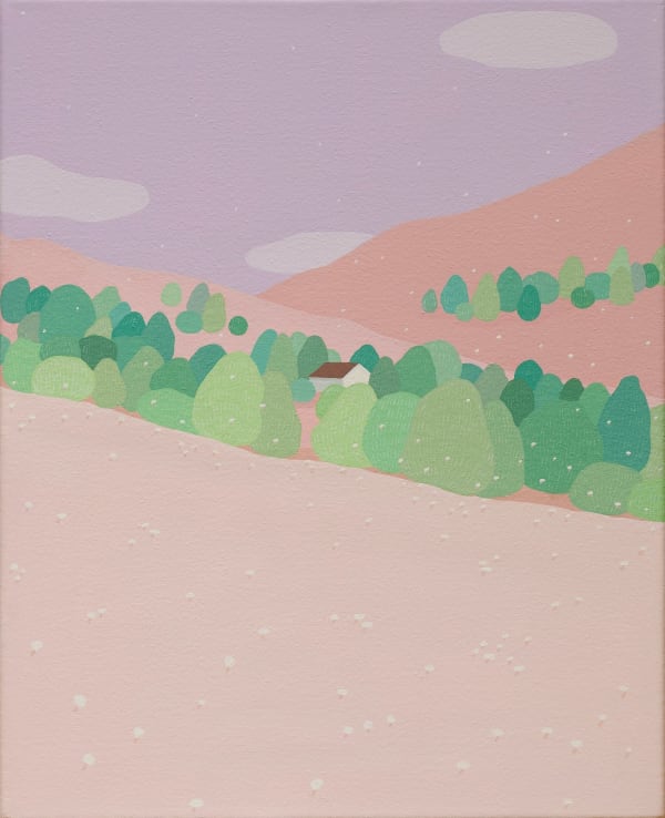 Danym Kwon's panting of a vase with a scene inside it