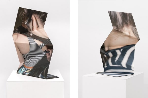 Dan Swindel abstract sculpture with figure