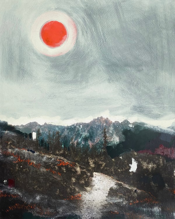 Mixed media artwork "Untitled (Midnight)" by LIzzie Gill