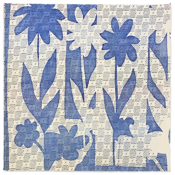 Karen Lederer floral monoprint