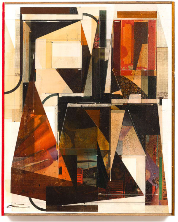 Geometric abstract painting by Augustine Kofie