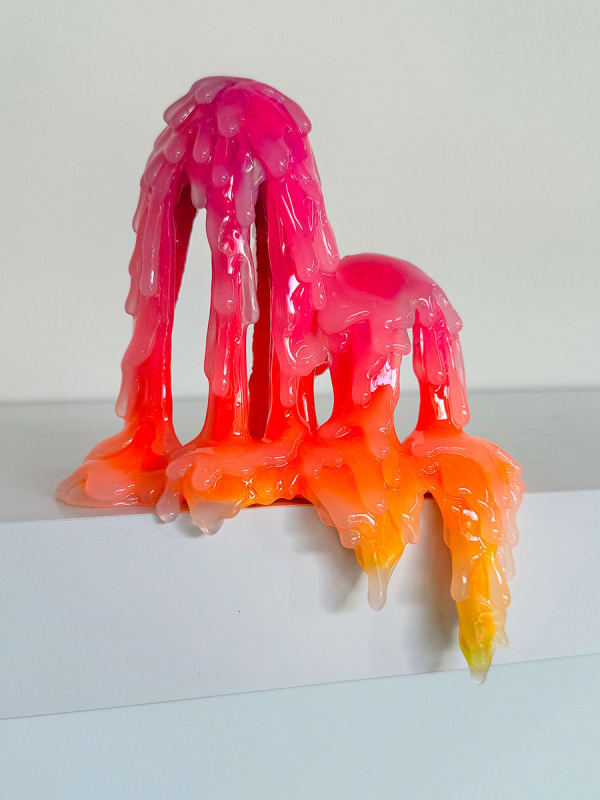 abstract brightly colored dripping sculpture by Dan Lam