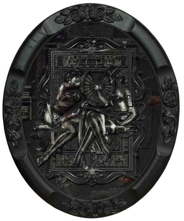 Handiedan vintage pinup relief