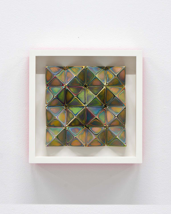Sean Newport abstract colorful wall sculpture