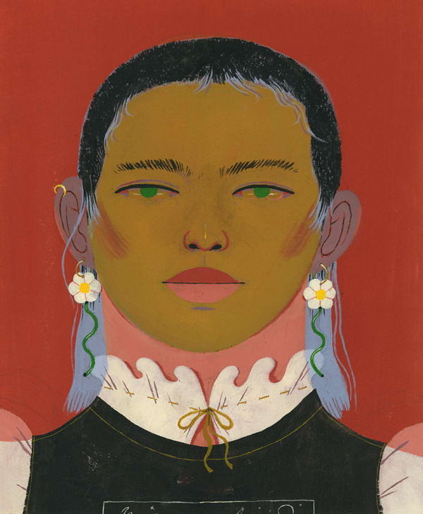 Portrait of person by Celia Jacobs.