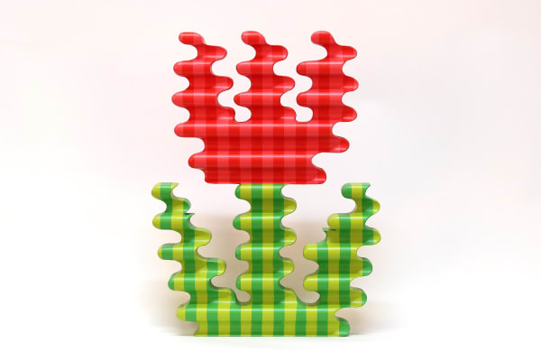 abstracted sculpture of a tulip