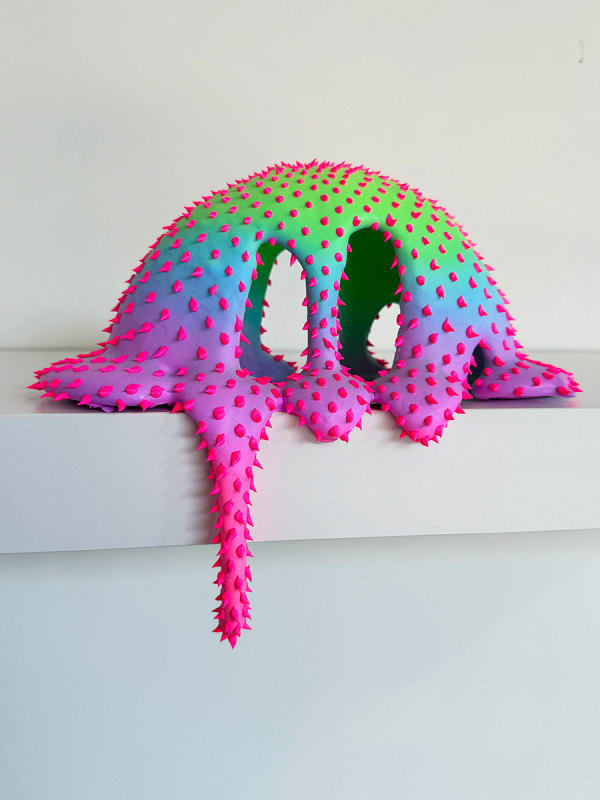 abstract brightly colored dripping sculpture by Dan Lam