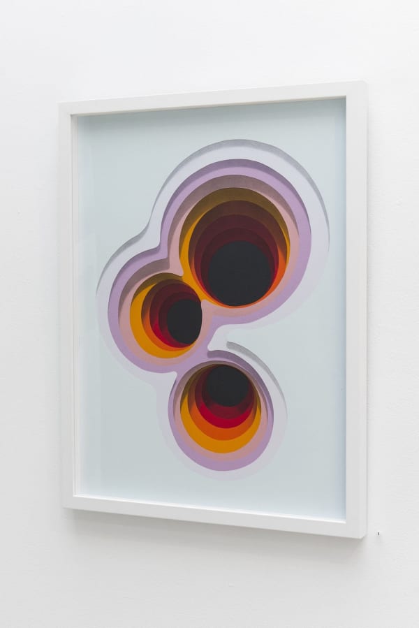 1010 abstract painting pink and orange