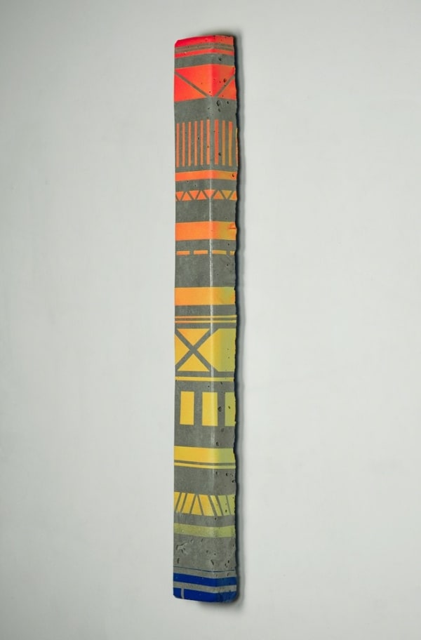 Alexis Arnold, Bar Graph in Orange, Yellow, and Blue, 2018