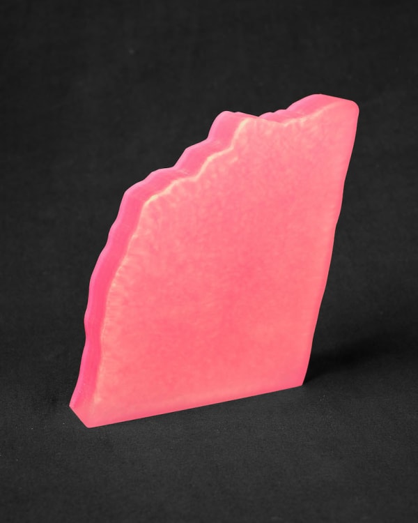Rachel Strum resin neon sculpture abstract - pink