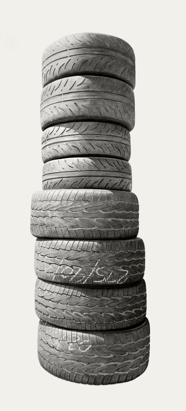 Joel Daniel Phillips, Neighborhood Still Life #4 (Tires), 2018