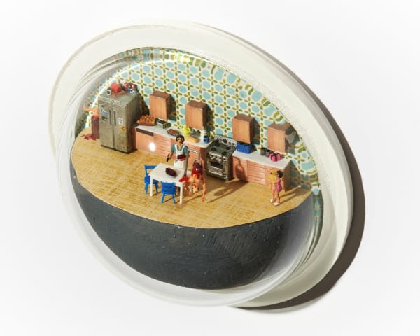 Abigail Goldman's sculpture of a kitchen murder scene