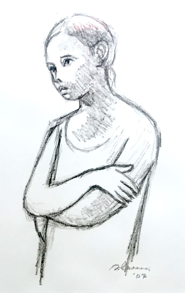 Samella Lewis, Young Girl, 2007