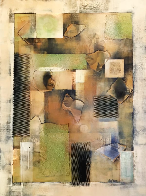 Danny Broadway Broken Pieces, 2011 Mixed media on canvas 40" x 30"