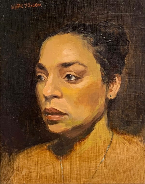 Wade Hampton Erica, 2017 Oil on wood 10" x 8"