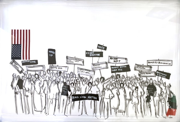 Frank Frazier, Damn Right Our Lives Matter II, 2020